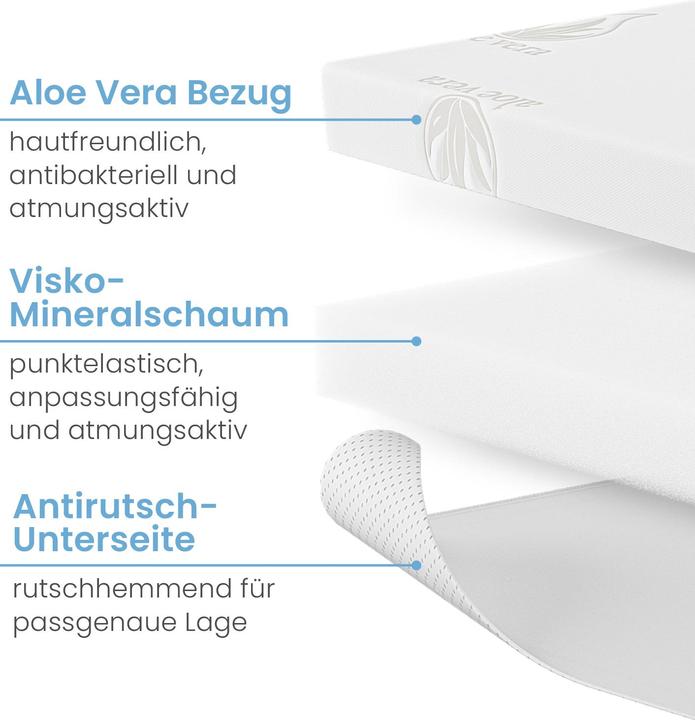 Produktbild Bestschlaf Visko-Mineralschaum Matratzenauflage, Höhe 4 cm (200 x 80 cm)