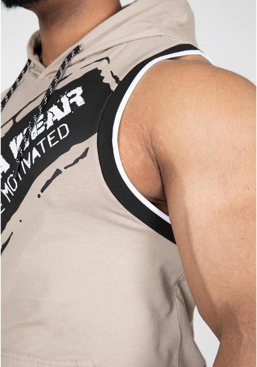 Image du produit Gorilla Wear Débardeur à capuche Loretto - Beige (M)