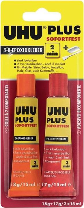 Productafbeelding UHU Plus Instant Tweecomponentenlijm 45675 50 ml (80 g, 50 ml)