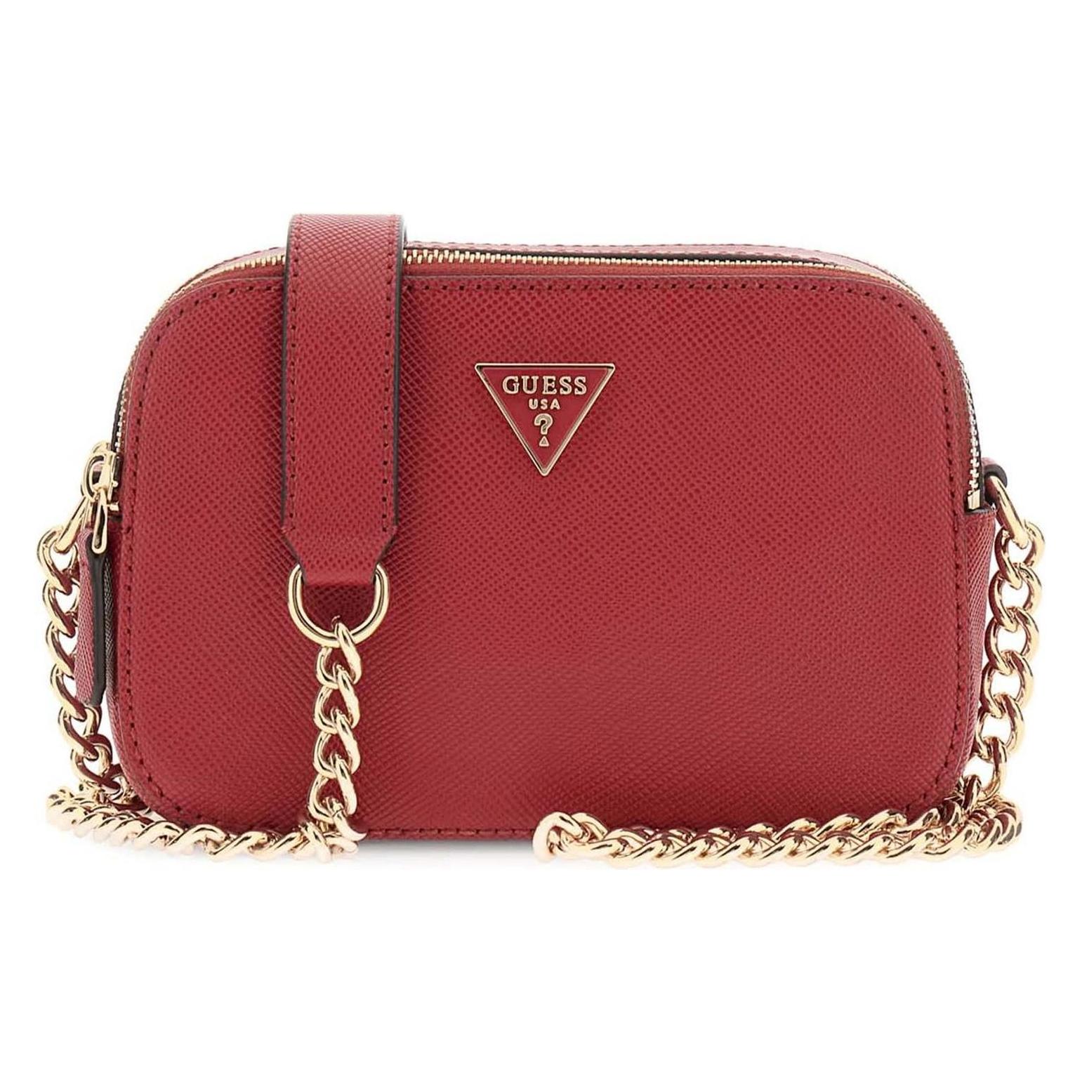 Guess, Damen, Handtasche, Noelle Ii Crossbody Camera Bag, Rot