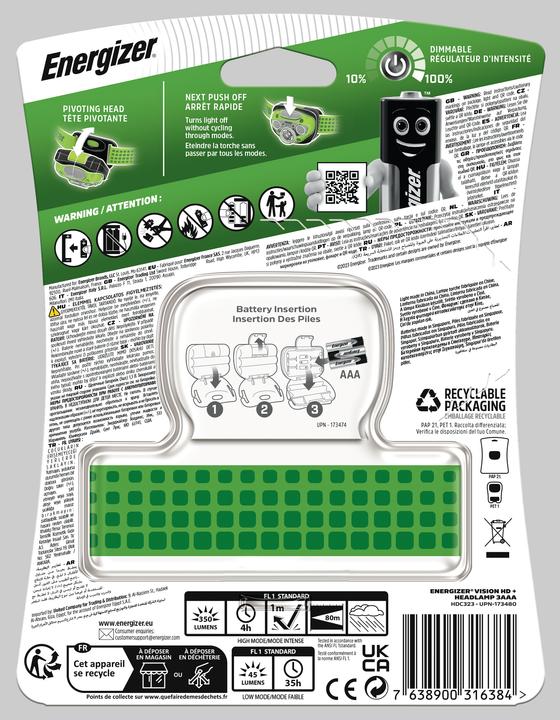 Produktbild Energizer Vision HD Plus (350 lm)