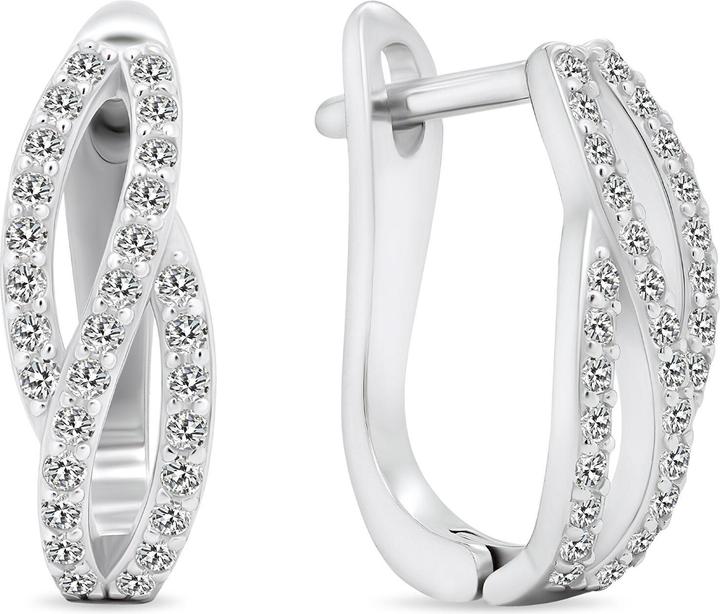 Produktbild Brilio Silver - Charming silver earrings with zircons EA531W