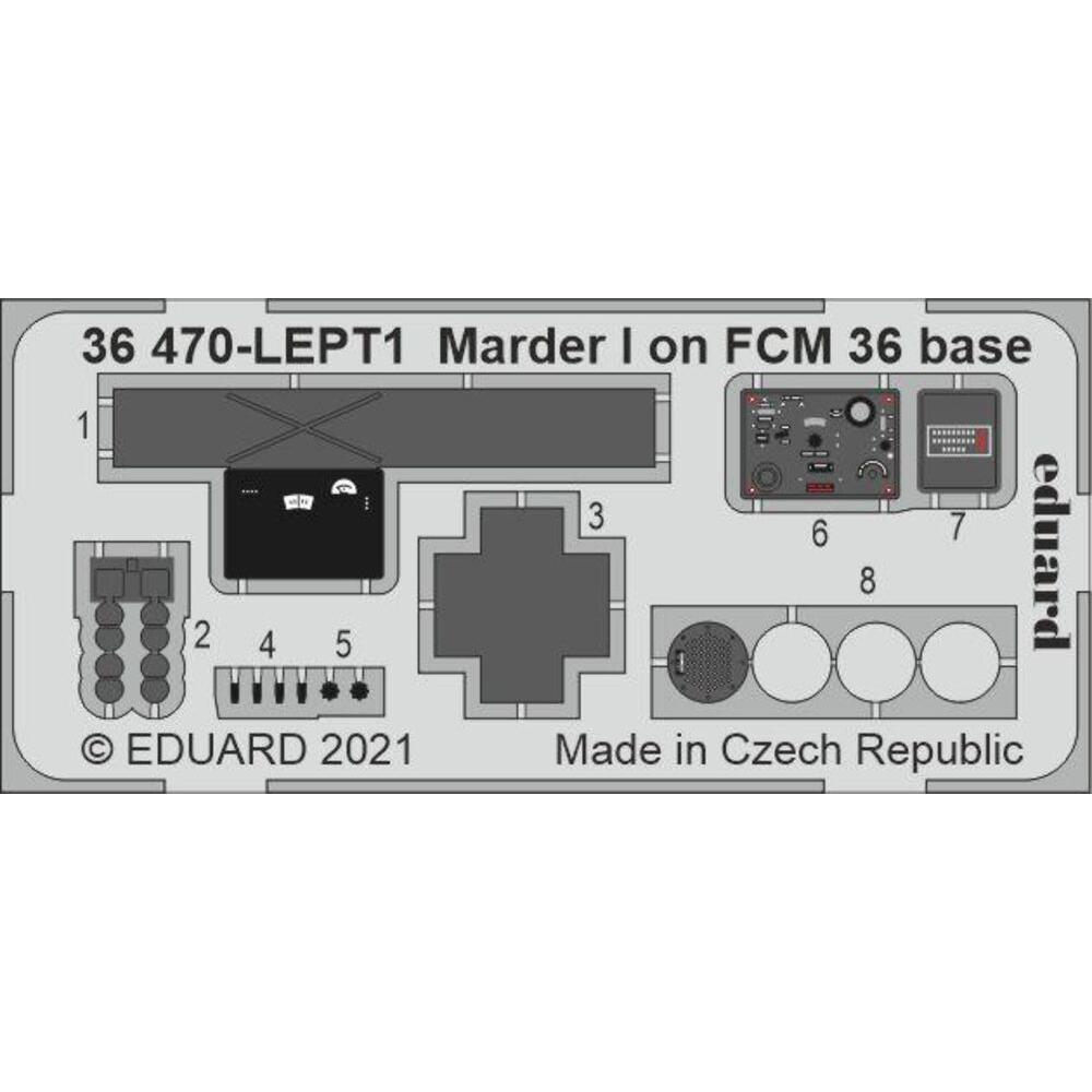 Eduard Marder I on FCM 36 base 1/35 for ICM