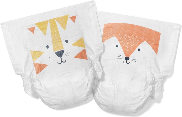 Actual product image Kit & Kin Nappies (Size 4, Monthly box, 136 Piece)