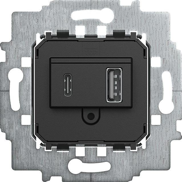 Produktbild Busch-Jaeger Netzteil-Einsatz USB A+C 6475 U