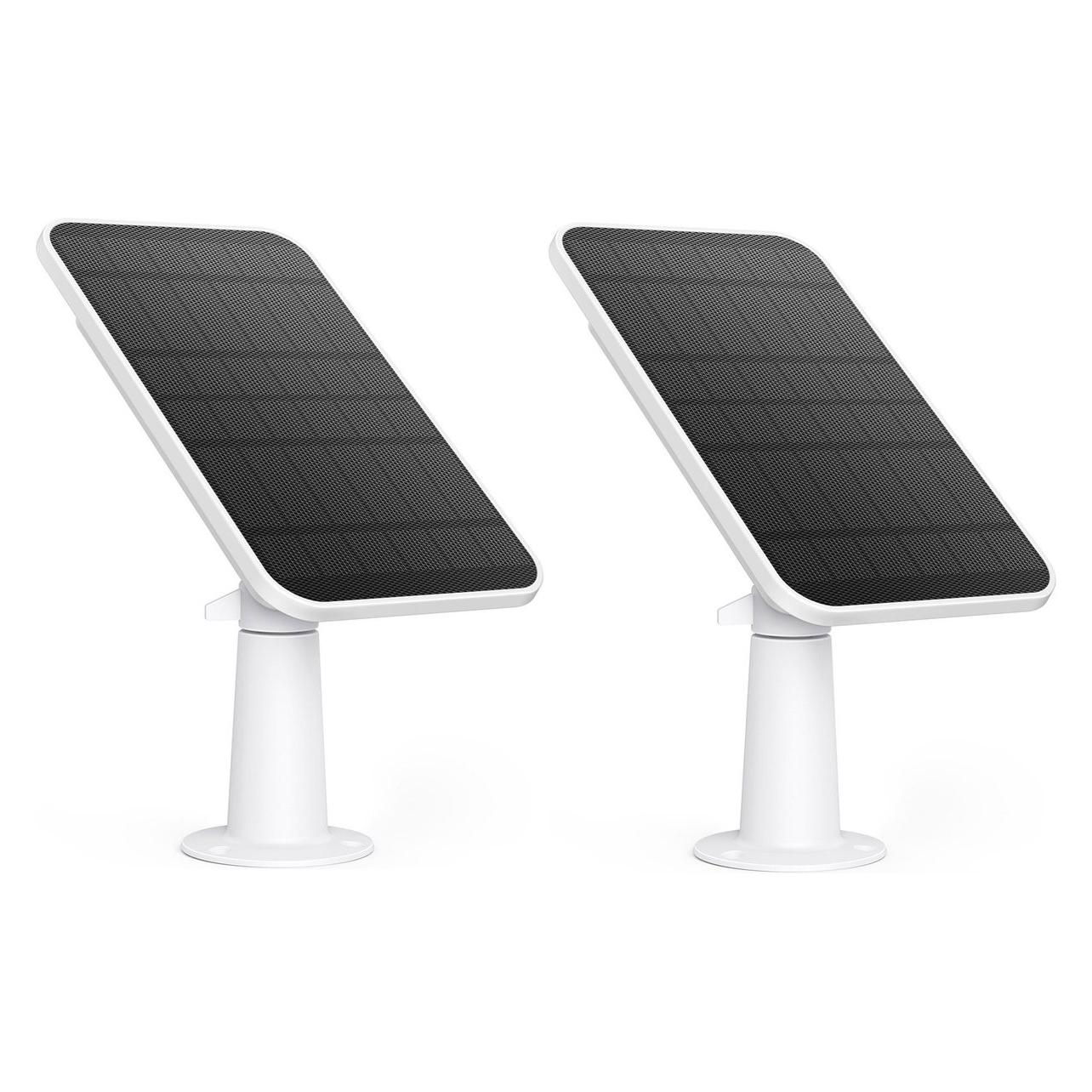 Eufy Zonnepaneel 2 Pack - Geschikt Voor Alle Eufycams - 2.6W - Bundelvoordeel (Zonnepaneel), Accessoires Voor Netwerkcamera's