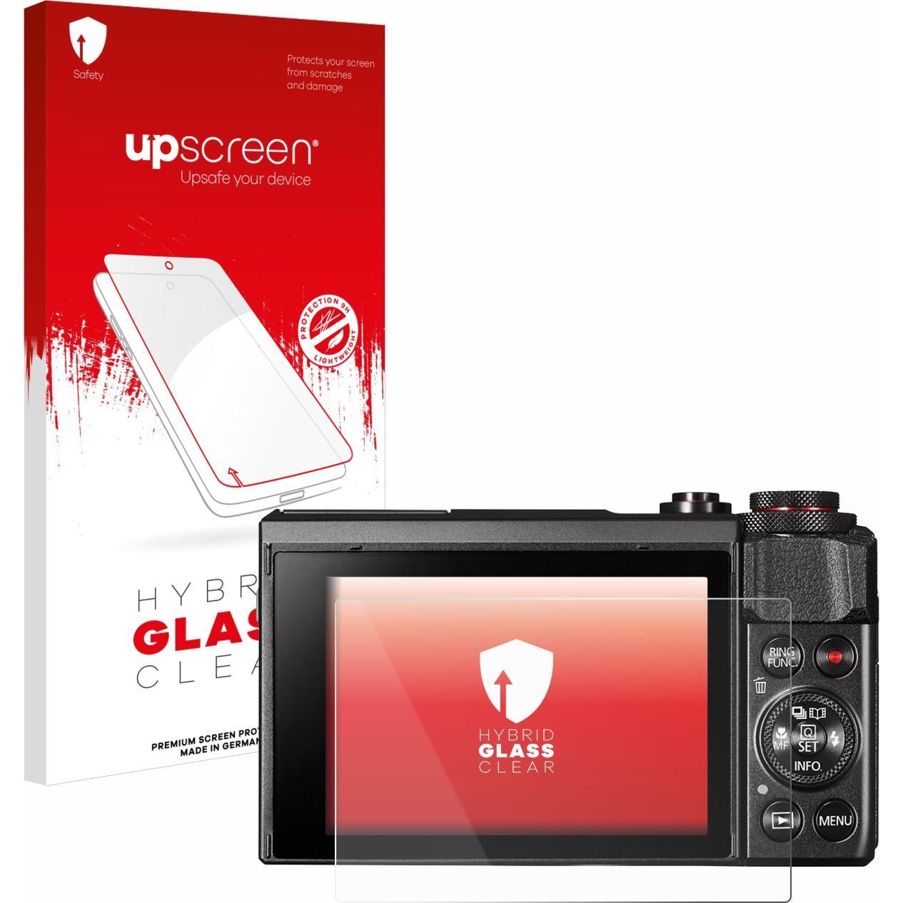 upscreen Scratch Shield Panzerglasfolie (Displayschutz, PowerShot G7 X Mark II), Kameraschutz