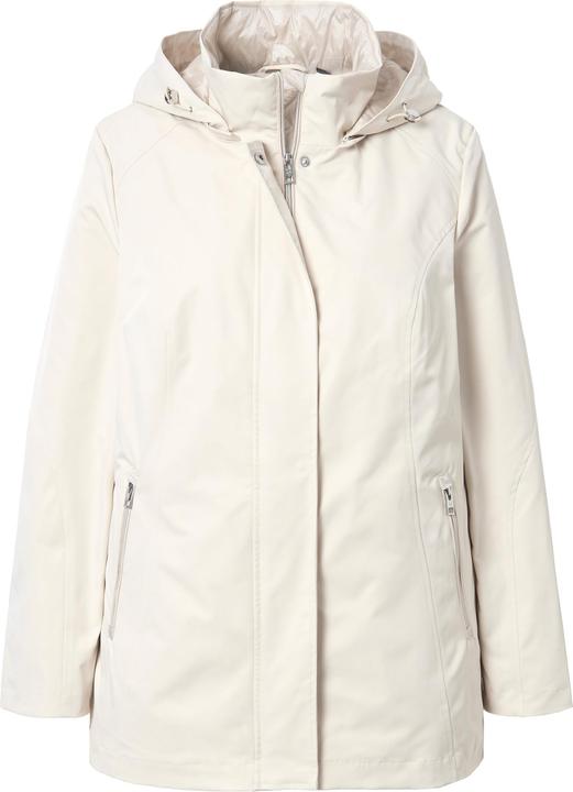 Produktbild Ulla Popken Softshell-Longjacke, wasserdicht, 2-Wege-Zipper, Kapuze (46, 48)