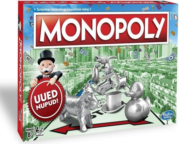 Actual product image Monopoly Hasbro board game Classic (EST) (Estonian)