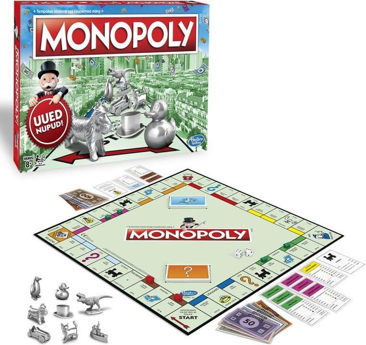 Actual product image Monopoly Hasbro board game Classic (EST) (Estonian)