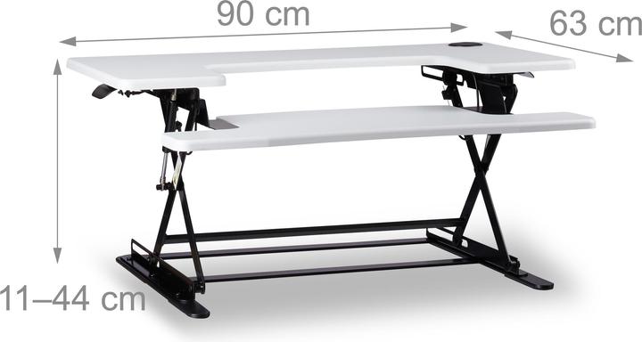Image du produit Relaxdays Poste de Travail Assis-Debout