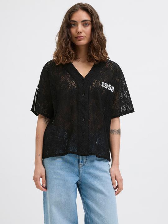 Produktbild JJXX Jxstine Lace Loose V Neck Tee Jrs Ln (XS)