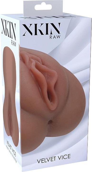Produktbild Xkin Raw - Velvet Vice - TPE Large Masturbator - 335g - Brown