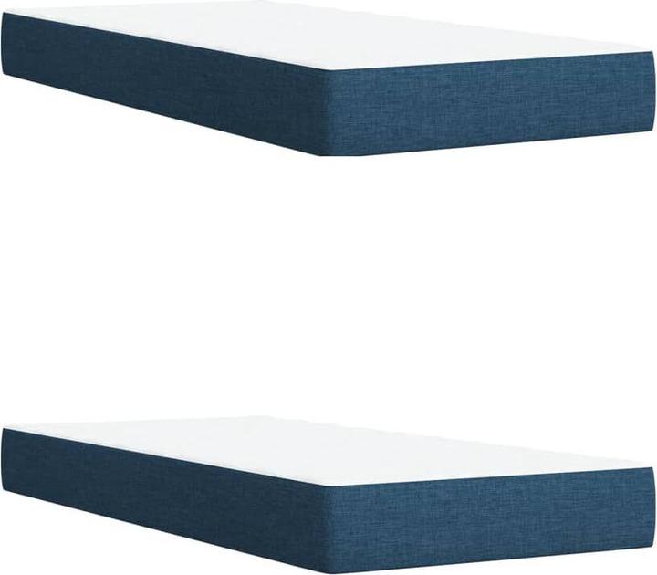 Actual product image vidaXL Bo x springbett mit Matratze 200 x 200 cm Stoff (200 x 200 cm)