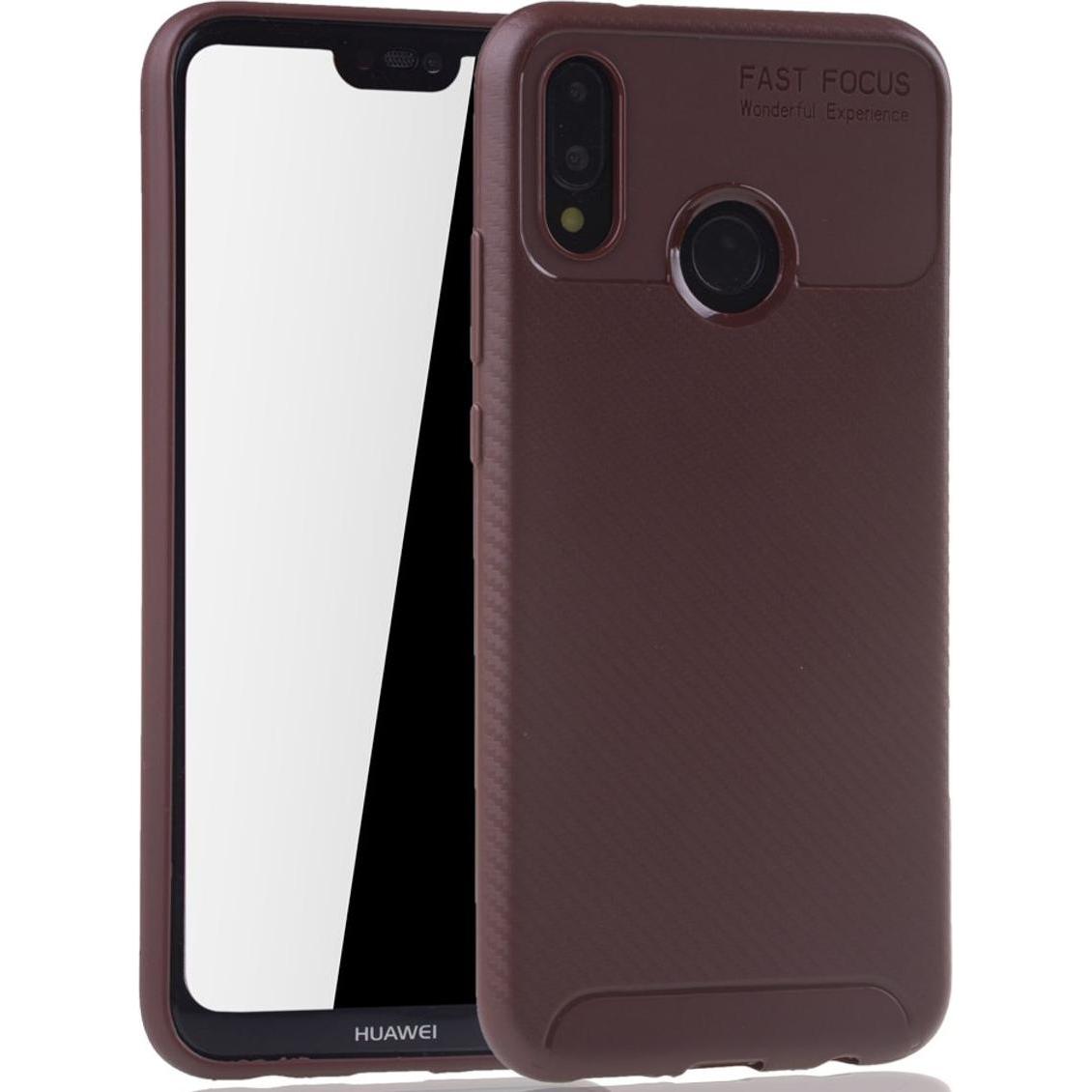 Thumbnail - König Design Huawei P20 Lite Hülle Case Handy Cover Schutz Tasche Schutzhülle Bumper Braun (Huawei P20 Lite), Smartphone...