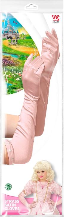 Image du produit Widmann Gants en satin extra long rose (Taille unique)