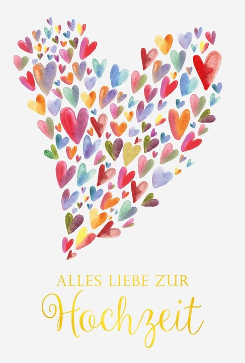 Produktbild ABC Hochzeitskarte (1 Stk.)