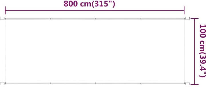 Produktbild vidaXL Senkrechtmarkise (1 m)