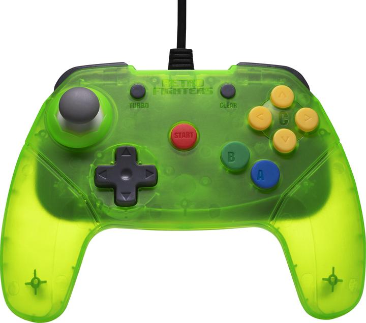 Retro Fighters Retro-Fighters - Brawler64 Wired Controller - Green