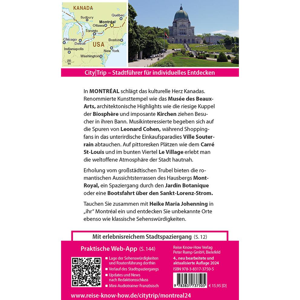 Thumbnail - CityTrip Montréal, Ratgeber von Heike Maria Johenning