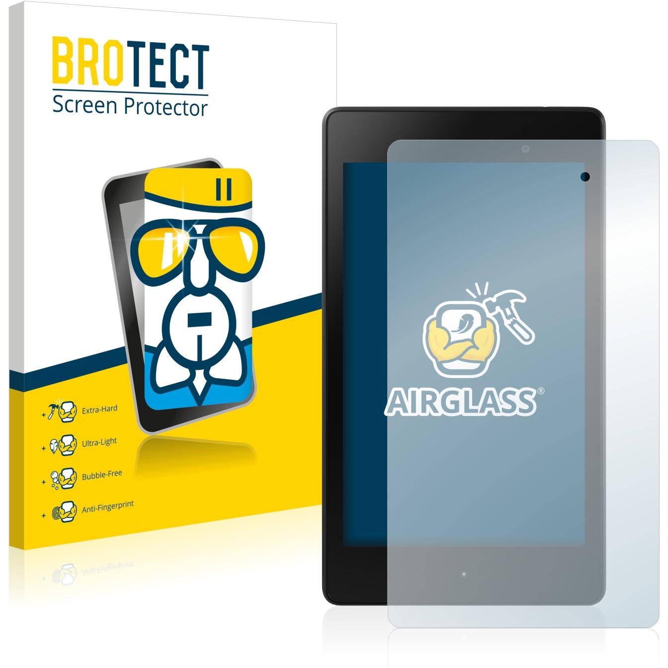 BROTECT AirGlass Panzerglasfolie (1 Stück, Asus Google Nexus 7), Tablet Schutzfolie