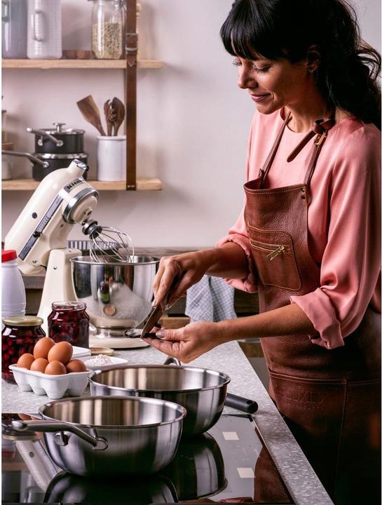 Actual product image KitchenAid 3PLY Opn Con Chefs Pan 20cm / 2.36L Uncoated (20 cm, Frying pan, Stainless steel)