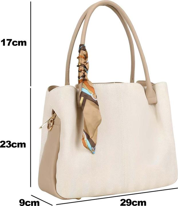 Immagine prodotto Gallantry Damen Shopper Chevron mit Tuch