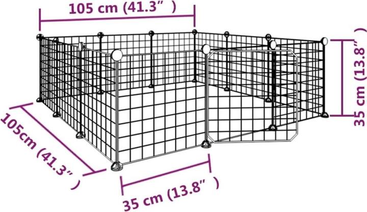 Image du produit vidaXL Haustierkäfig