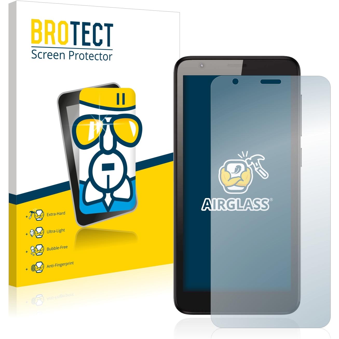 BROTECT AirGlass Panzerglasfolie (1 Stück, ZTE Blade L8), Smartphone Schutzfolie, Transparent