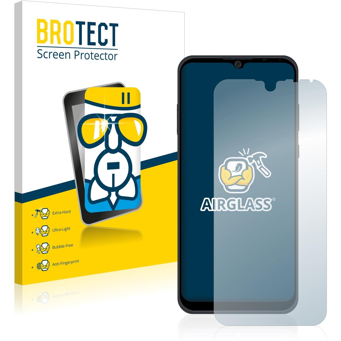 BROTECT AirGlass Panzerglasfolie (1 Stück, ZTE Blade A5), Smartphone Schutzfolie, Transparent
