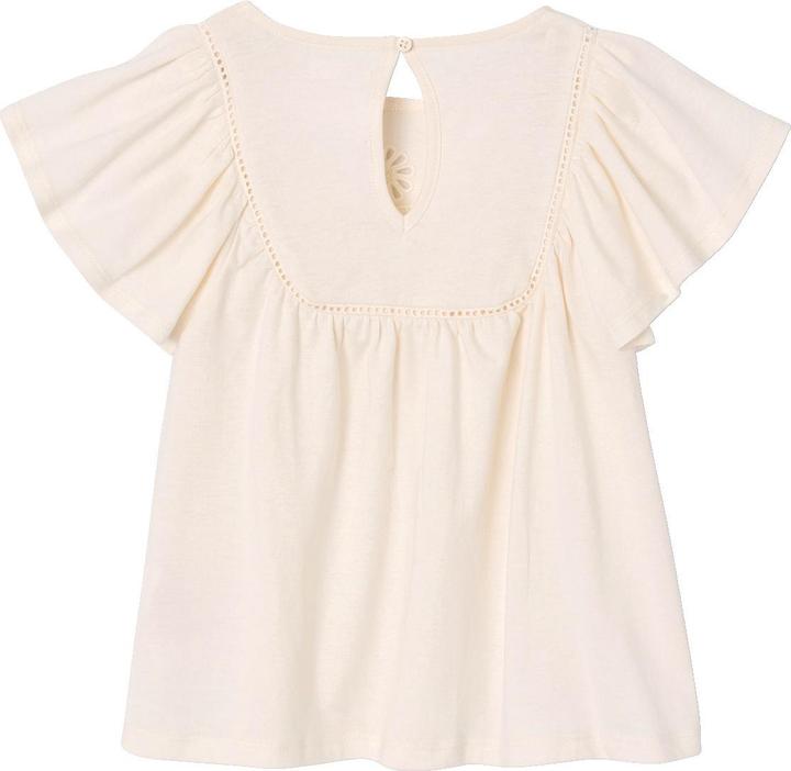 Immagine prodotto Vertbaudet Mädchen Bluse mit Schmetterlingsärmeln, Recycling-Baumwolle (92)