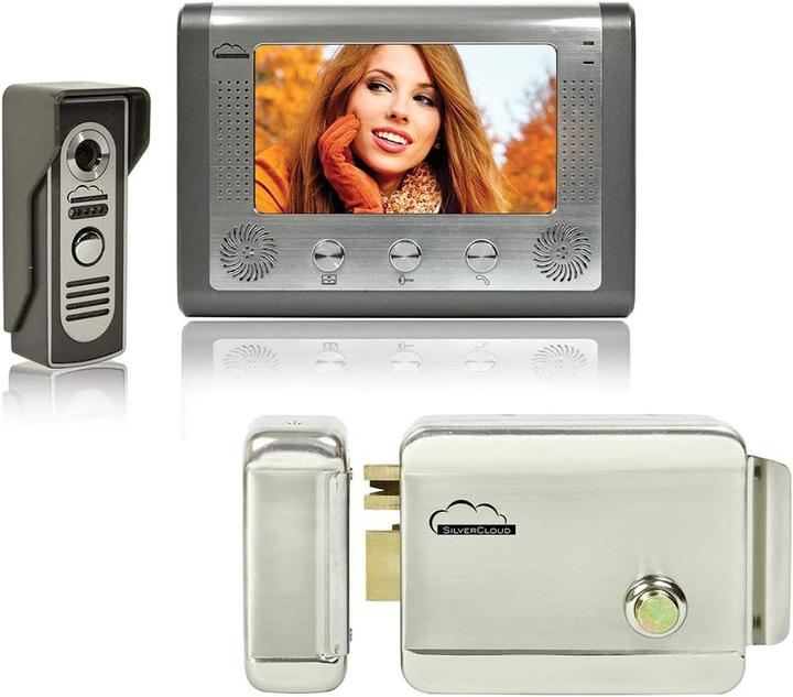 PNI SilverCloud House 715 video intercom with 7-inch LCD screen and electromagnetic Yala