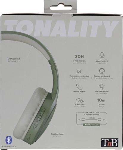 Produktbild T'nB Kopfhörer (Keine Geräuschunterdrückung, 30 h, Kabellos)