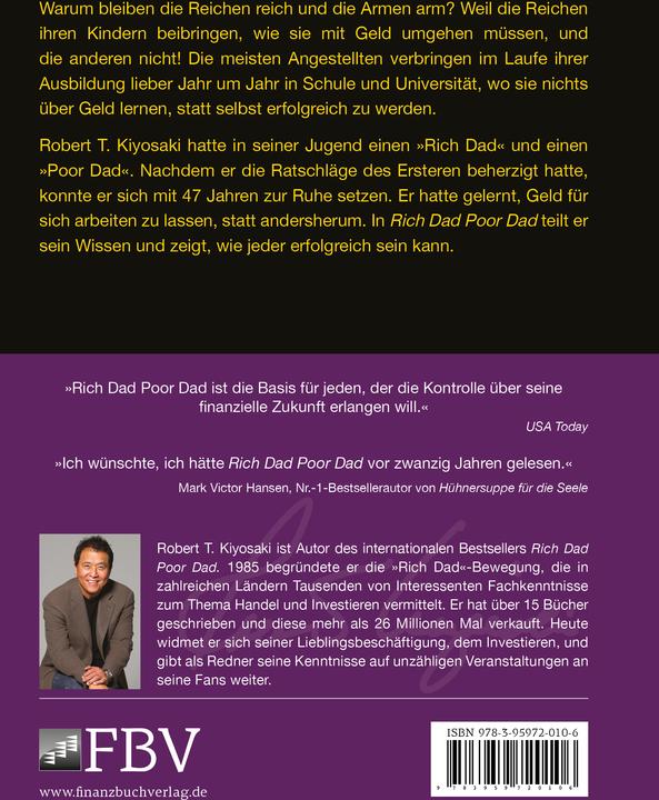 Immagine prodotto Rich Dad Poor Dad (Tedesco, Robert T. Kiyosaki, 2016)