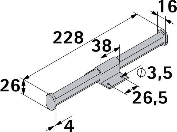 Produktbild Hettich Schrankrohr