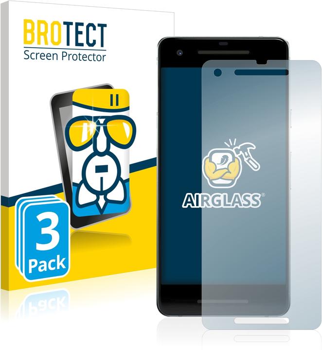 Produktbild BROTECT AirGlass Panzerglasfolie (3 Stk., Google Pixel 2)