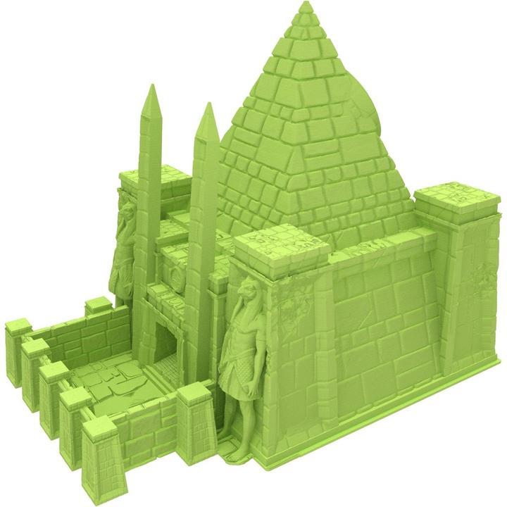 Produktbild Feldherr Fates End Dice Tower Temple Ra grün – 3D Würfelturm für Tabletop (Kunststoff)