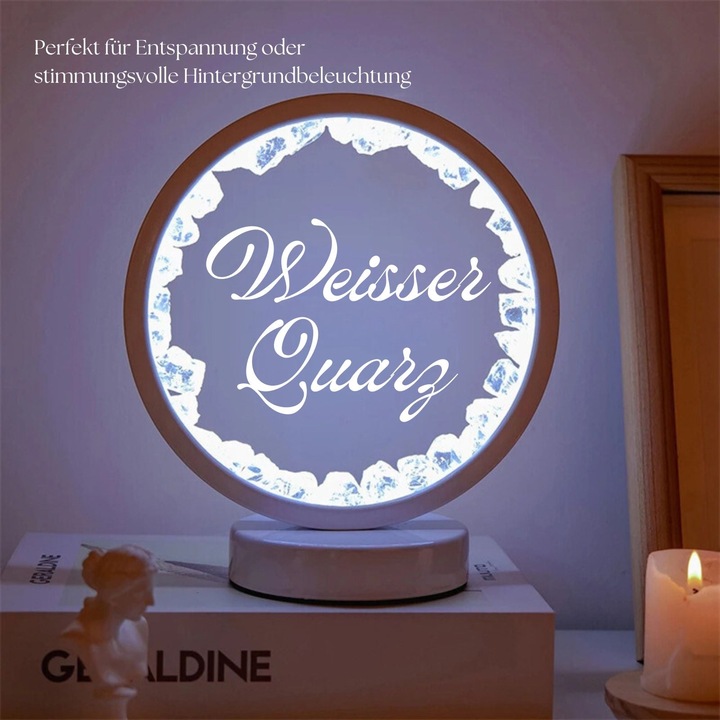 Produktbild Hermex Dekotischlampe Nachttischlampe Nachtlicht Nachtleuchte Schlafzimmerlampe Stimmungslicht