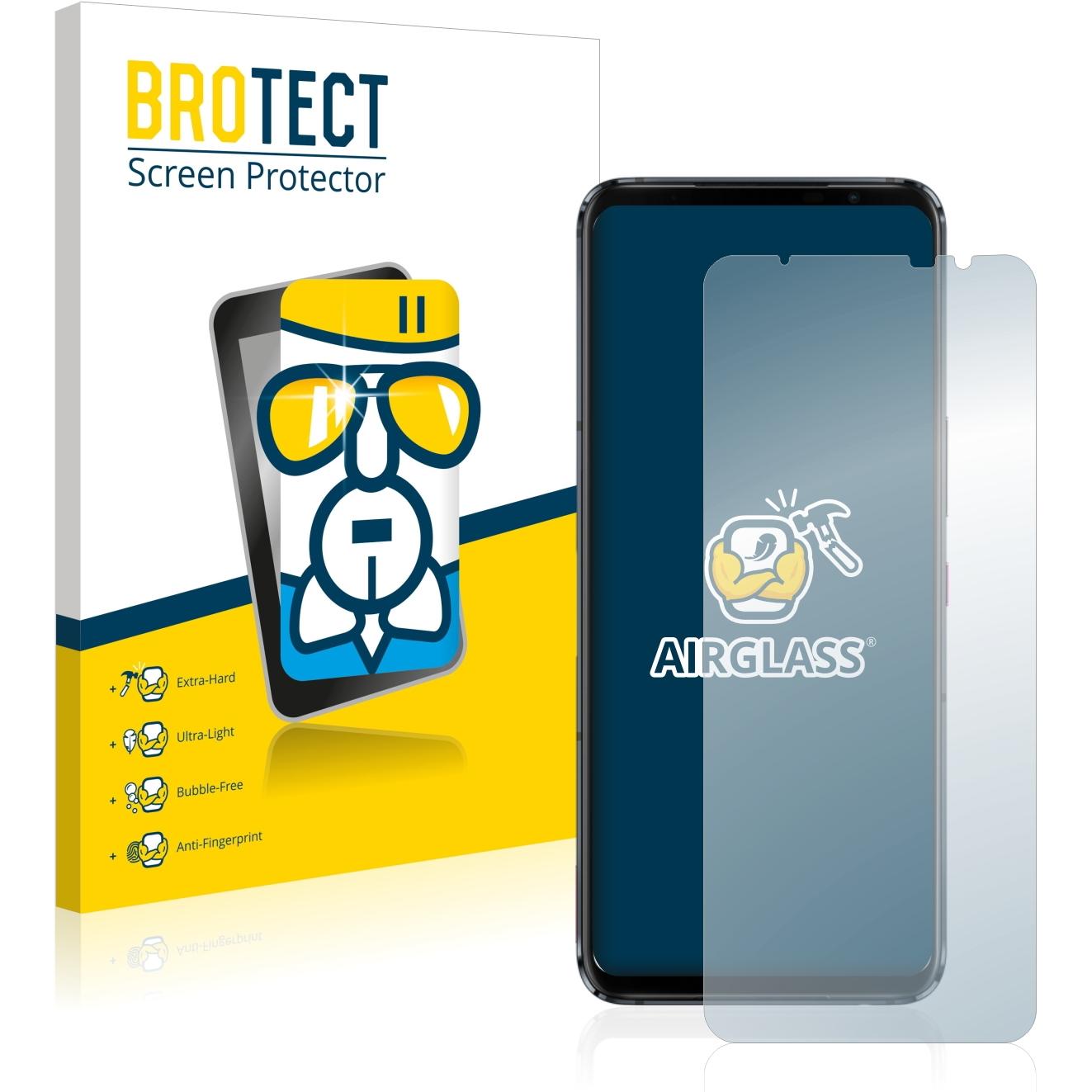 BROTECT AirGlass Panzerglasfolie (1 Stück, Asus ROG Phone 5s Pro), Smartphone Schutzfolie, Transparent