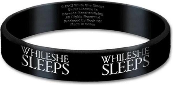 Immagine prodotto While She Sleeps Braccialetto in silicone con logo (1 cm, 100% materiale sintetico)