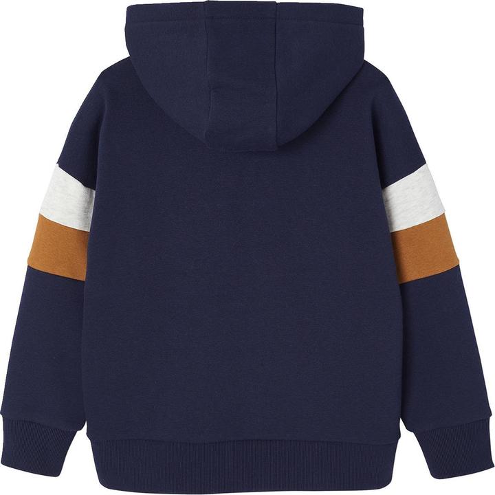 Immagine prodotto Vertbaudet Jungen Kapuzensweatshirt mit Prints ADVENTURE, Recycling-Polyester (116)