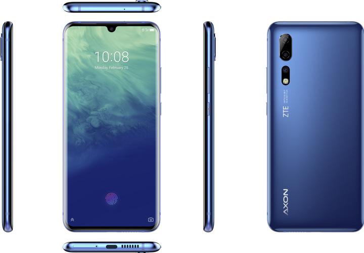 Actual product image ZTE Axon 10 Pro (128 GB, Blue, 6.47", Dual SIM, 4G)
