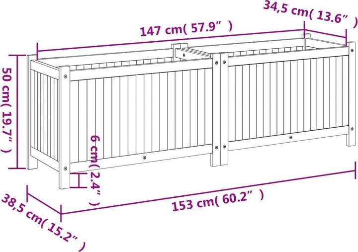 Produktbild vidaXL Pflanzkübel
