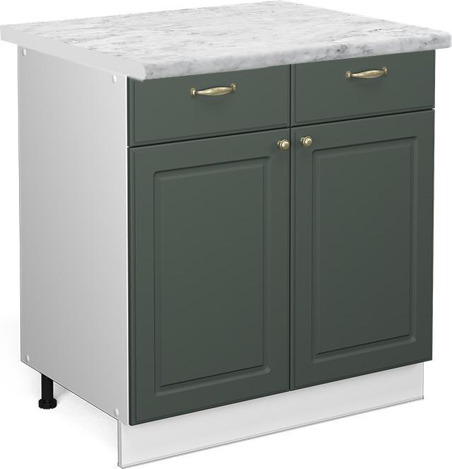 Grün, Grün-Gold Landhaus, Weiss