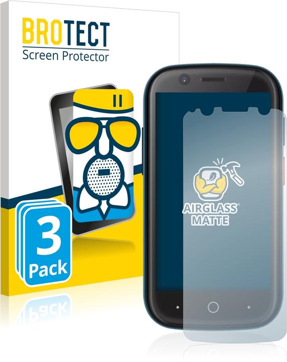 Actual product image BROTECT AirGlass Glass Matte (3 pcs., Unihertz Jelly 2)