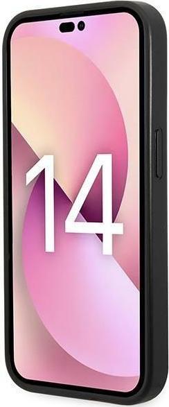 Actual product image Karl Lagerfeld KLHCP14LPGKLSKN iPhone 14 Pro 6.1" hardcase zielony/green Monogram Stripe (Apple iPhone 14 Pro)