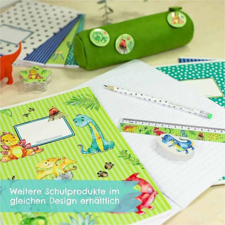 Produktbild Papierdrachen Schulhefte 4er Set (A5, Liniert, Kariert, Kein Einband)