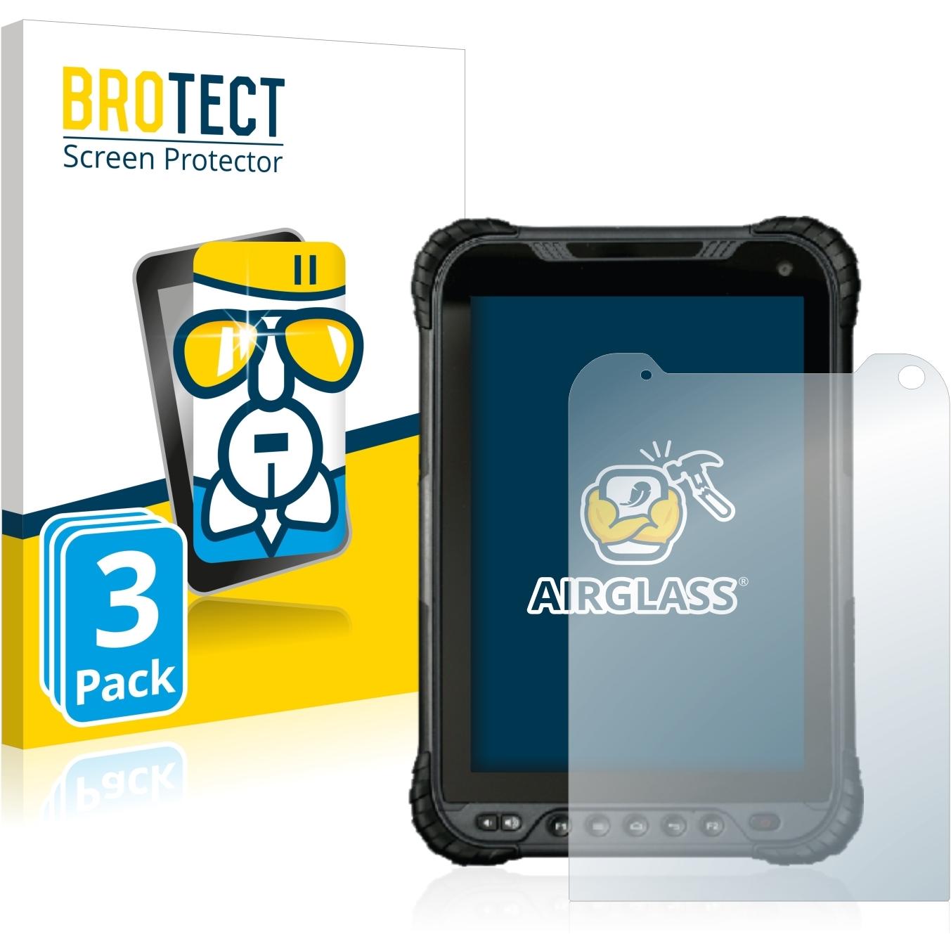 BROTECT AirGlass Panzerglasfolie (3 Stück, UT30), Tablet Schutzfolie
