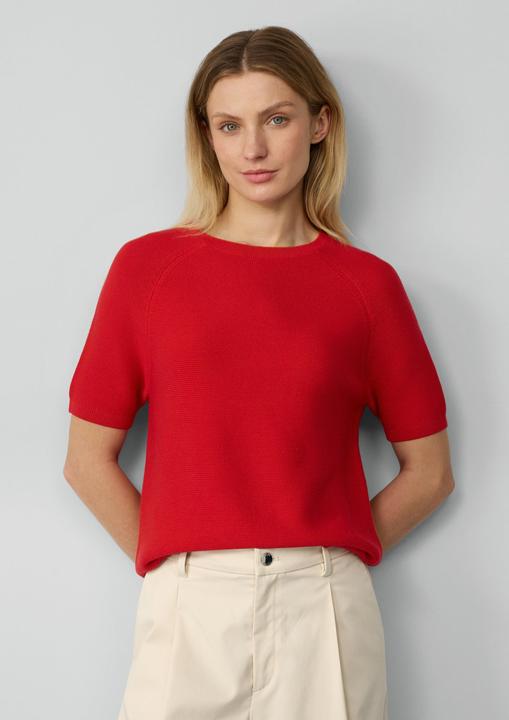 Produktbild S.Oliver Strickpullover Strickpullover mit feiner Rippstruktur (46)