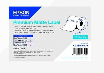 Produktbild Epson Premium Matte Label (102 mm)